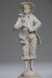 Late 19th Century French Carved Ivory Figure Of a Young man 