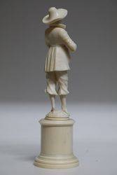 Late 19th Century French Carved Ivory Figure Of a Young man 