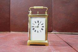 Late 19th Century French Repeater Brass Carriage Clock 
