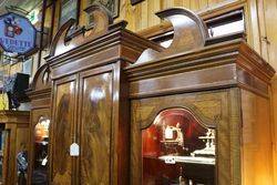 Late 19th Century Mahogany + Satinwood RobeCabinet inlaid