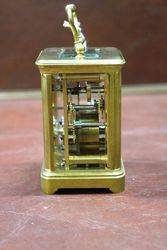 Late 19th Century Miniature Brass Carriage Clock