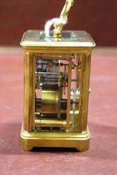 Late 19th Century Miniature Brass Carriage Clock