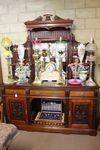 Late 19th Century Walnut Mirror Backed Sideboard C1898