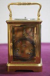 Late C19th French Repeater Carriage Clock 