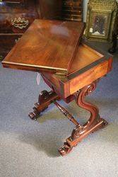 Late Regency Rosewood Ladies Works   Games Table