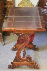 Late Regency Rosewood Ladies Works   Games Table