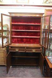Late Vic Maples + Co Walnut Bookcase 