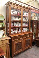 Late Vic Maples + Co Walnut Bookcase 