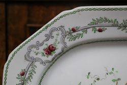 Late Victorian Copeland Spode Meat Platter andquotChelsea Birdandquot 