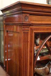 Late Victorian Inlaid Two Door Bookcase