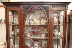 Late Victorian Mahogany Display Cabinet English C1900