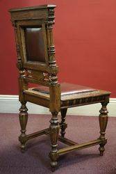 Late Victorian Oak Desk Chair  