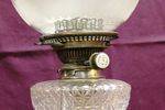 Late Victorian Silver Plated Double Burner Oil Lamp C1890
