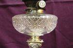 Late Victorian Silver Plated Double Burner Oil Lamp C1890