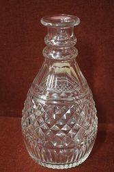 Late  Victorian Cut Glass Decanter C1890  1900 