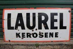 Laurel Kerosene Enamel Advertising Sign 