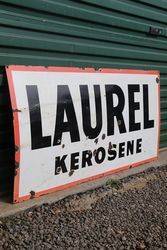 Laurel Kerosene Enamel Advertising Sign 