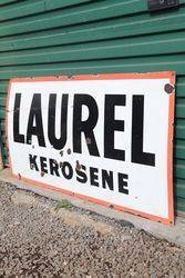 Laurel Kerosene Enamel Advertising Sign 