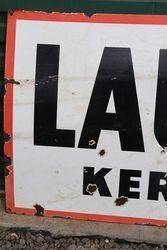 Laurel Kerosene Enamel Advertising Sign 