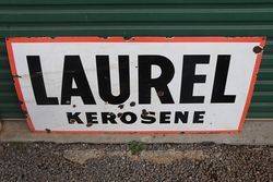 Laurel Kerosene Enamel Advertising Sign 