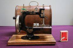 Lead Sewing Machine With Oak Case 