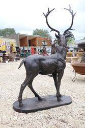 Life Like Cast Iron Stag SOLD AS PAIR