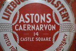 Lifebuoy Upholstery Astons Caernarvon Enamel Sign 