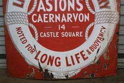 Lifebuoy Upholstery Astons Caernarvon Enamel Sign 
