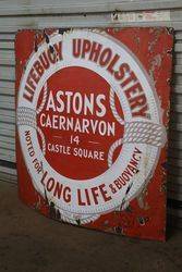 Lifebuoy Upholstery Astons Caernarvon Enamel Sign 