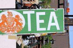 Liptons Tea Strip Enamel Advertising Sign