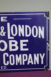 Liverpool and London Advertising Enamel Sign 