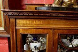 Lovely Quality Late Victorian Inlaid Mahogany Display Cabinet