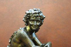 Lovely Seated Bronze Sculpture By Eutrope Bouret 18331906