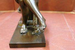 Lovely Seated Bronze Sculpture By Eutrope Bouret 18331906