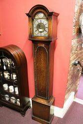 Lovely Small Early C20th Oak Grandmother Clock 