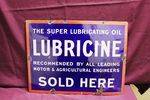 Lubricene Sold Here Enamel Sign