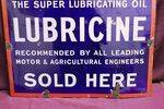 Lubricene Sold Here Enamel Sign