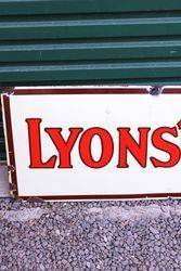 Lyons Extract Enamel Advertising Sign