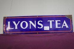 Lyons Tea Enamel Advertising Sign 