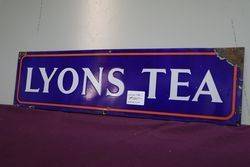 Lyons Tea Enamel Advertising Sign 