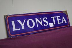 Lyons Tea Enamel Advertising Sign 