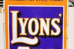 Lyons Tea Large Enamel Advertising Sign