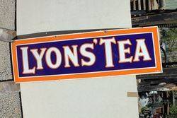 Lyons Tea Strip Enamel Advertising Sign