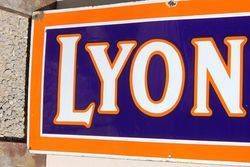 Lyons Tea Strip Enamel Advertising Sign