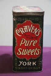 MACraven and Son York England Pure Confectionery Tin 