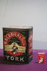 MACraven and Son York England Pure Confectionery Tin 