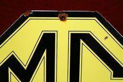 MG Octagon Enamel Advertising Sign 