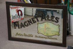 Magnet Ales Mirror Wooden Framed Sign 