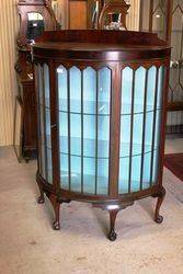 Mahogany Half Round Display Cabinet