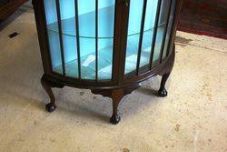 Mahogany Half Round Display Cabinet